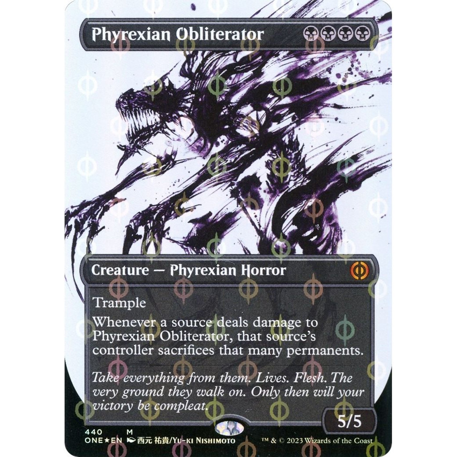 Image for Phyrexian Obliterator (Showcase) (Step-and-Compleat Foil) (440) (ONE) - Magic: The Gathering