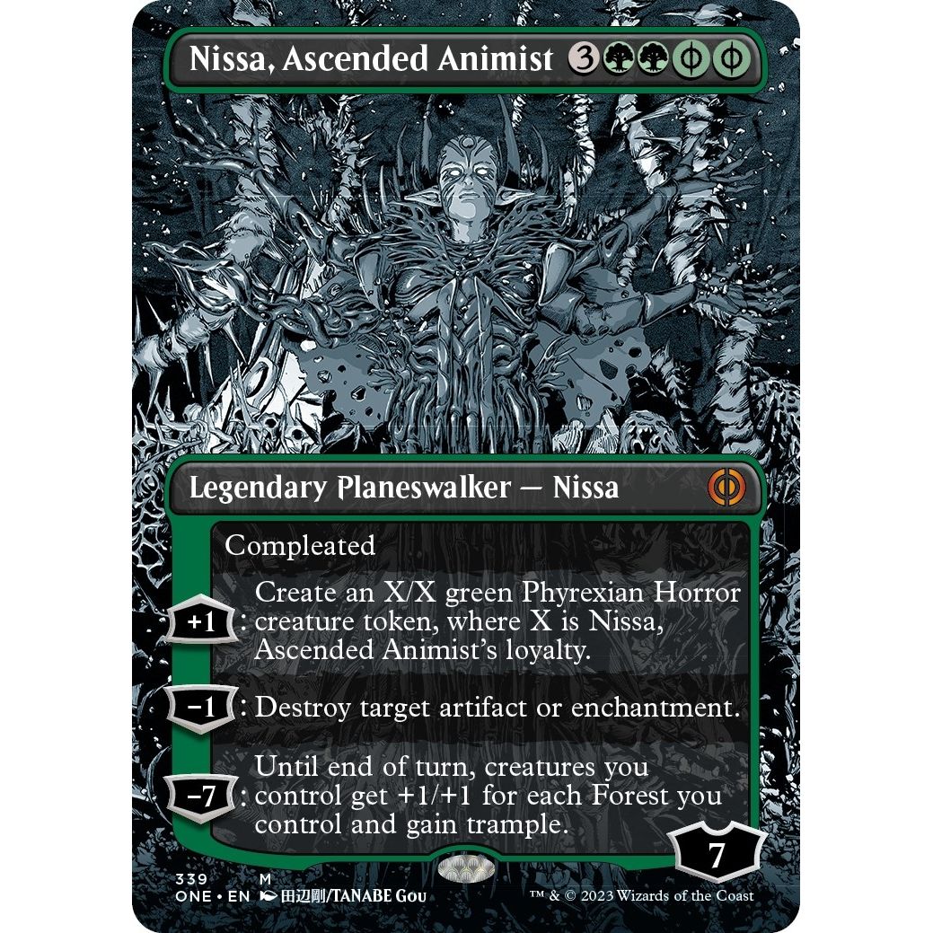Image for Nissa, Ascended Animist (Borderless) (339) (ONE) - Magic: The Gathering
