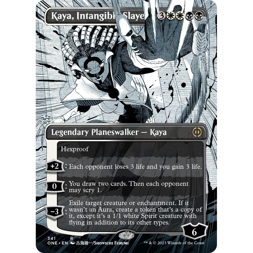 Image for Kaya, Intangible Slayer (Borderless) (341) (ONE) - Magic: The Gathering