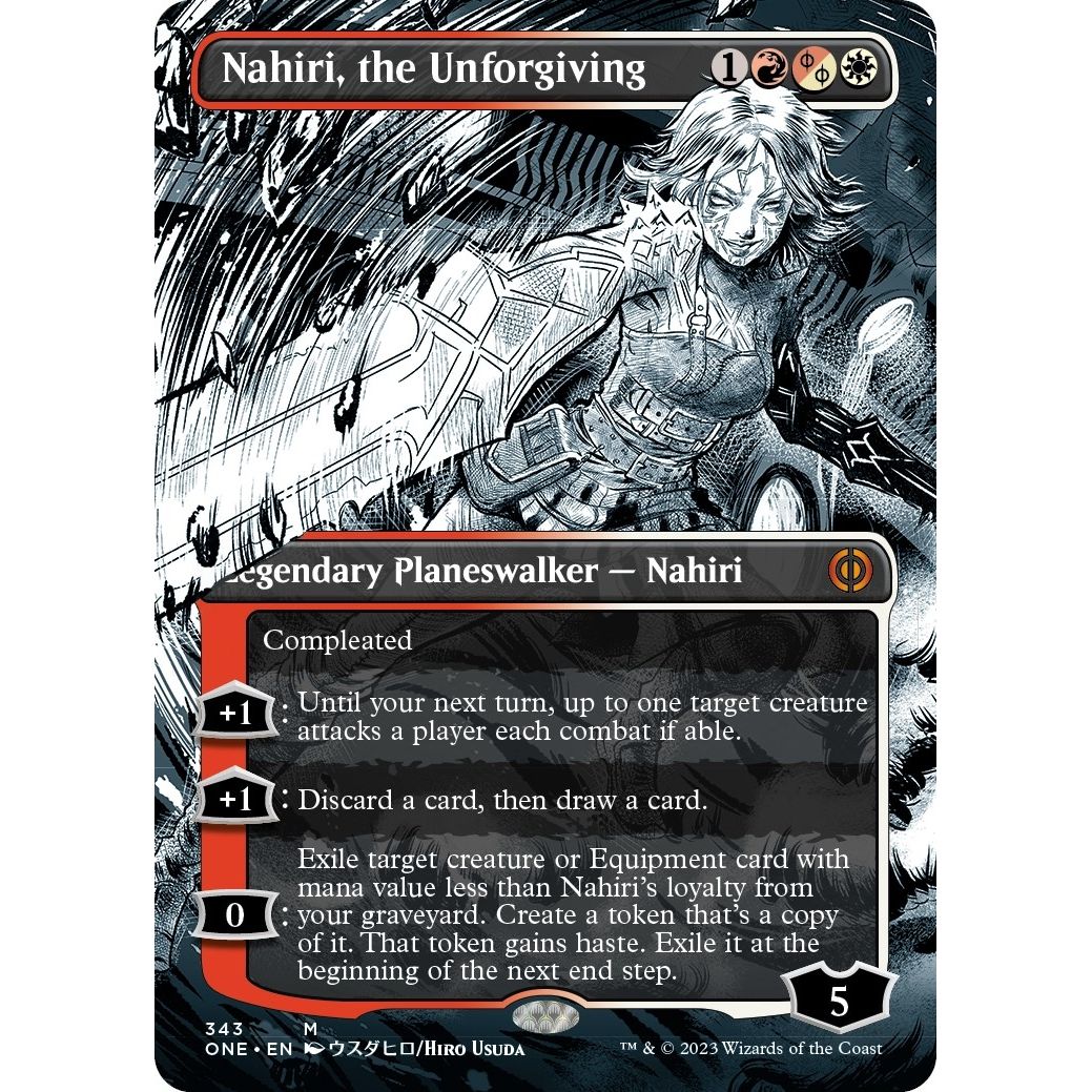 Image for Nahiri, the Unforgiving (Borderless) (343) (ONE) - Magic: The Gathering