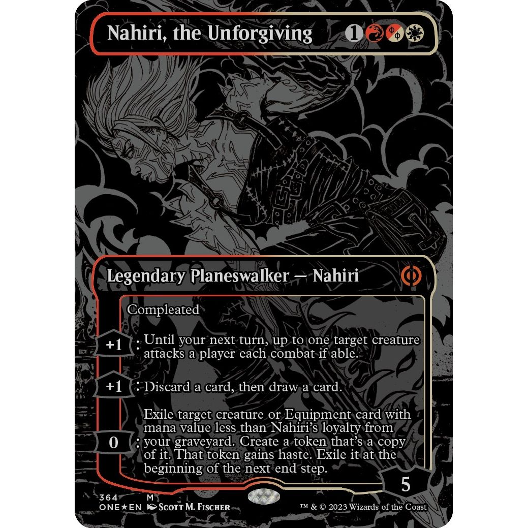 Image for Nahiri, the Unforgiving (Oil Slick Raised Foil) (364) (ONE) - Magic: The Gathering