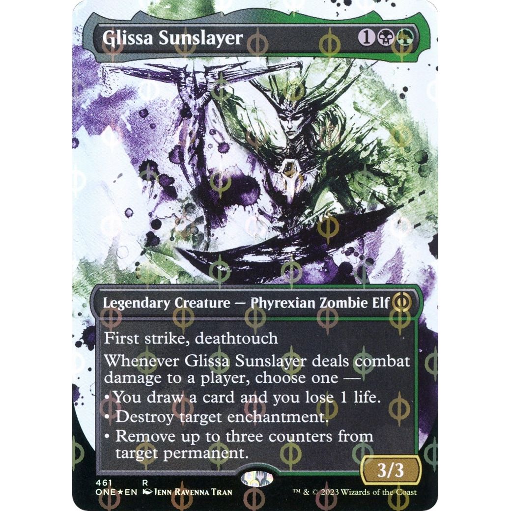 Image for Glissa Sunslayer (Showcase) (Step-and-Compleat Foil) (461) (ONE) - Magic: The Gathering