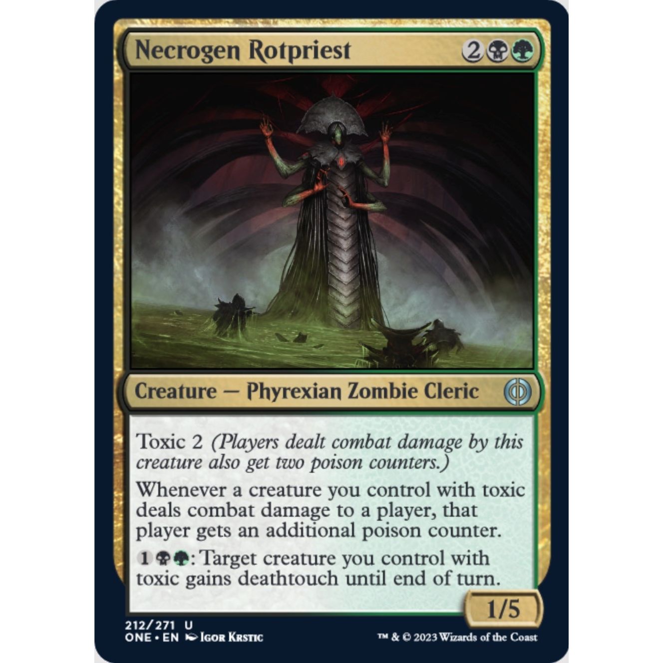 Image for Necrogen Rotpriest (212) (ONE) - Magic: The Gathering