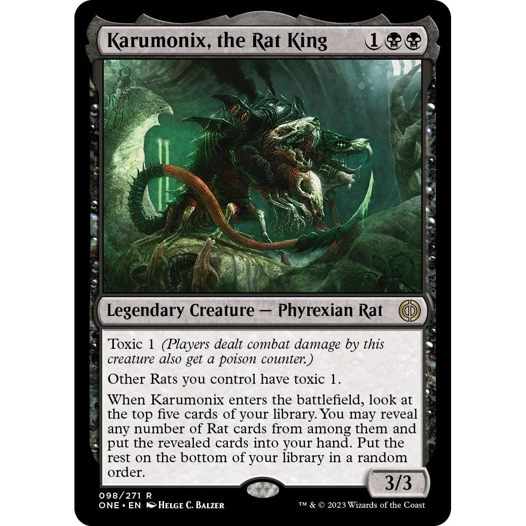 Image for Karumonix, the Rat King (98) (ONE) - Magic: The Gathering