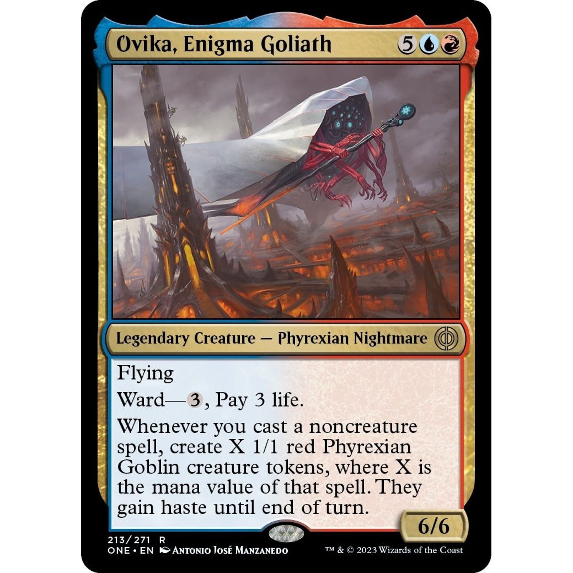 Image for Ovika, Enigma Goliath (213) (ONE) - Magic: The Gathering