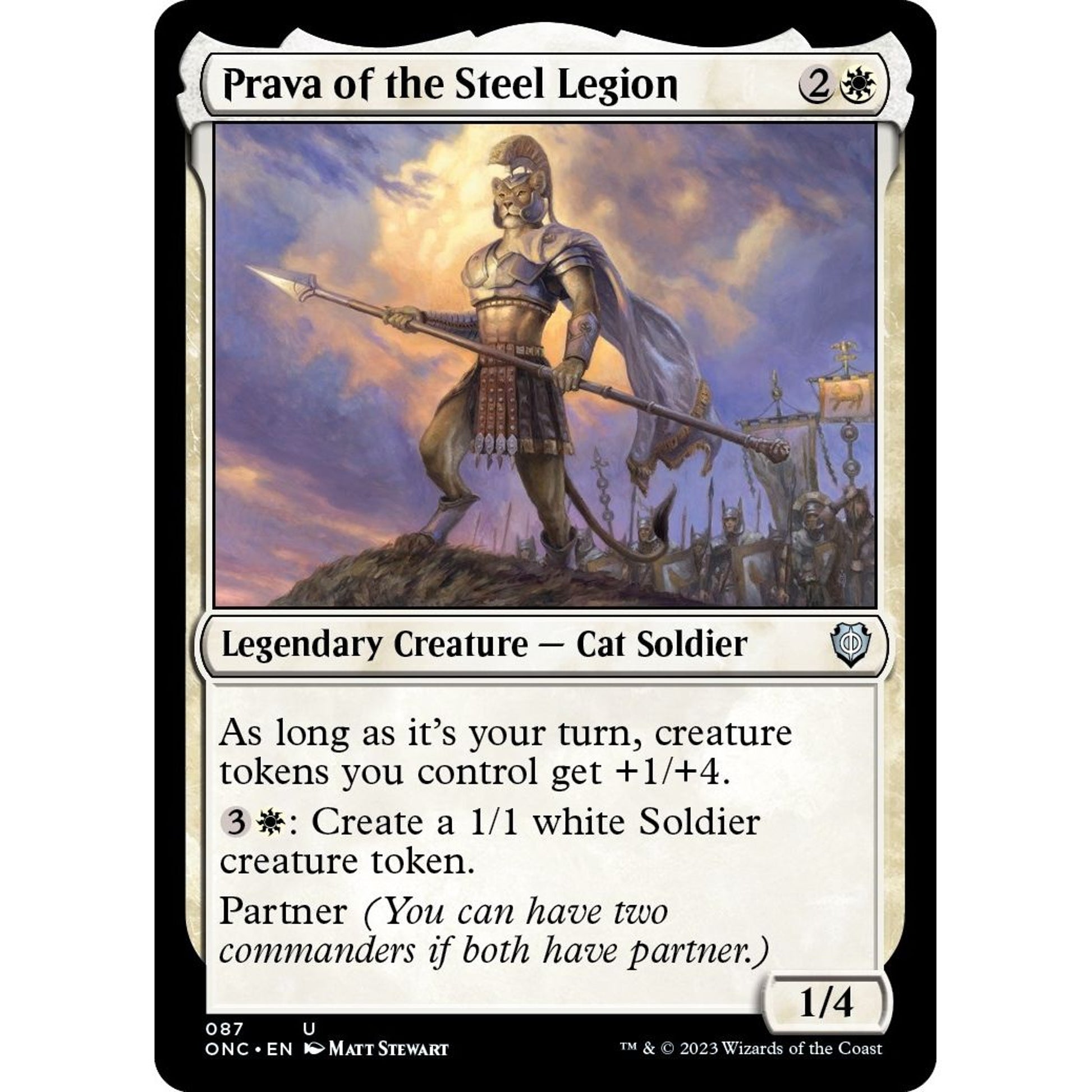 Image for Prava of the Steel Legion (87) (ONC) - Magic: The Gathering