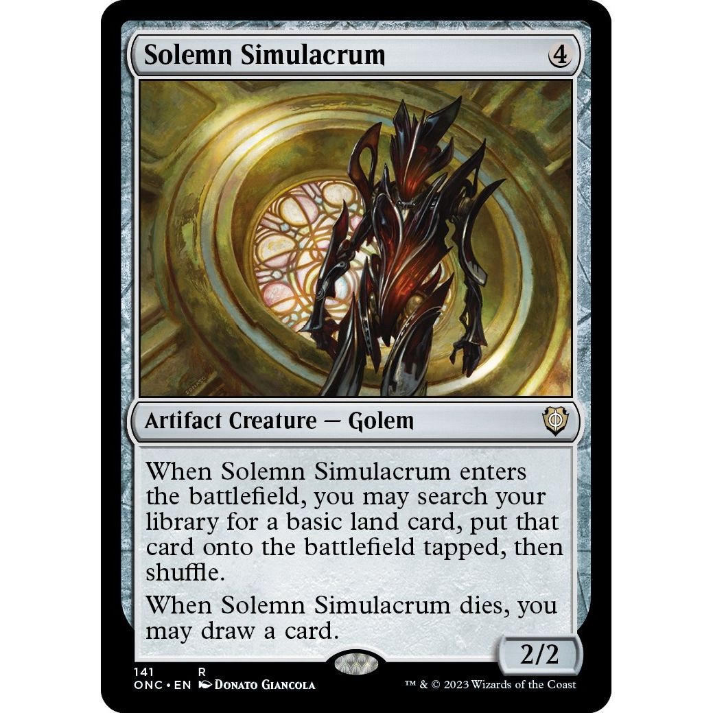 Image for Solemn Simulacrum (141) (ONC) - Magic: The Gathering