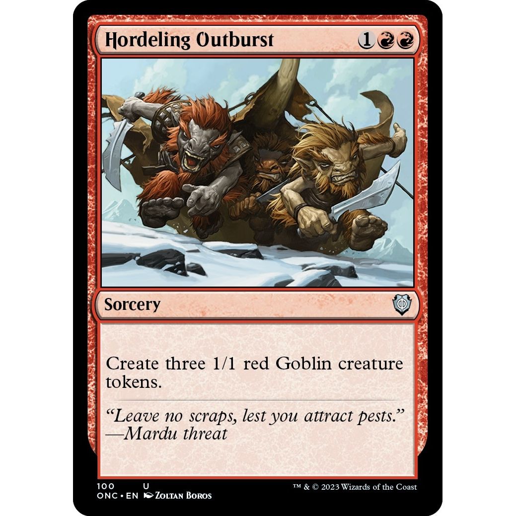 Image for Hordeling Outburst (100) (ONC) - Magic: The Gathering