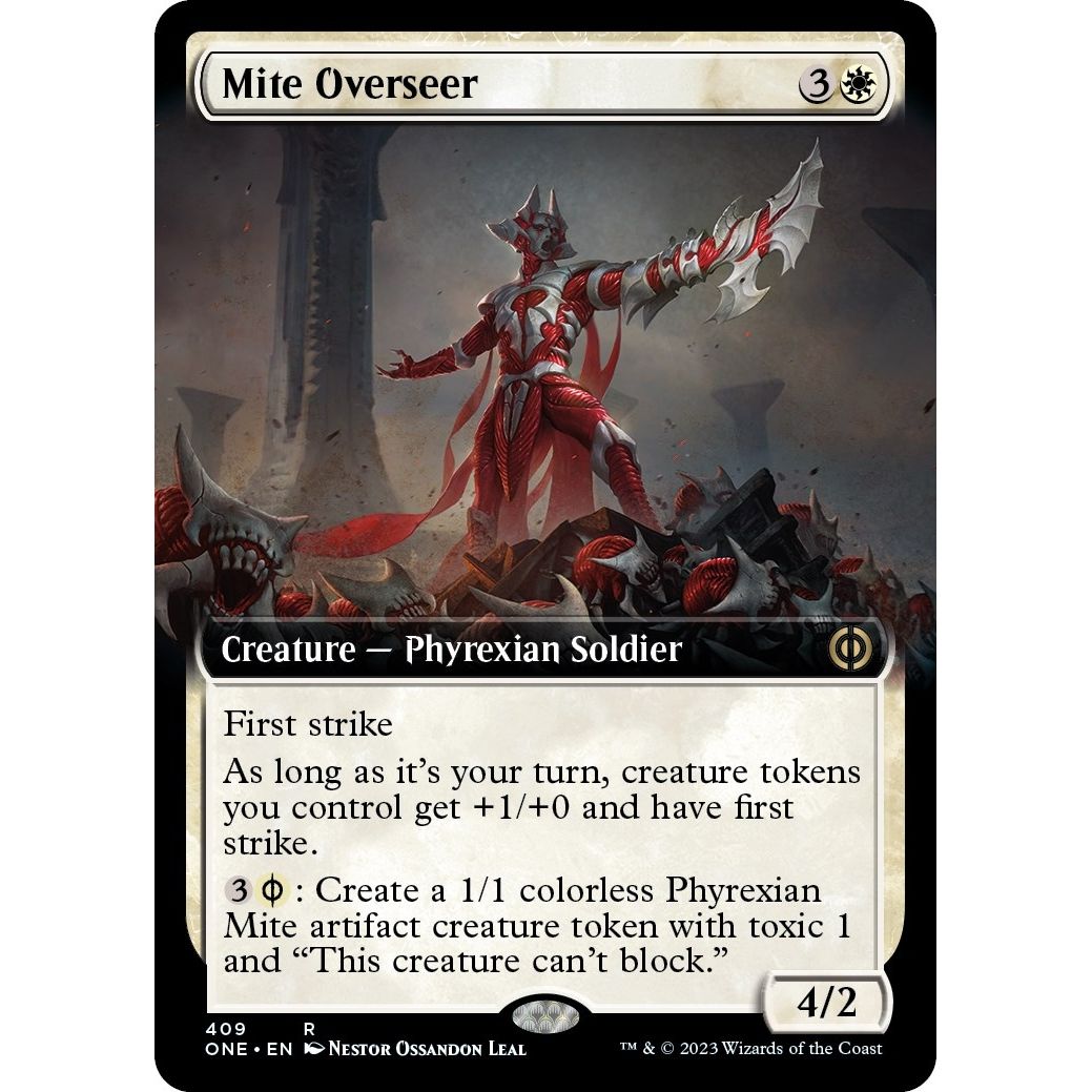 Image for Mite Overseer (Extended Art) (409) (ONE) - Magic: The Gathering