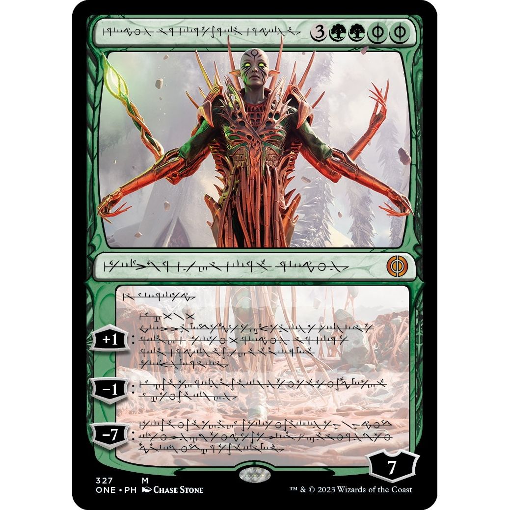 Image for Nissa, Ascended Animist (Phyrexian) (327) (ONE) - Magic: The Gathering