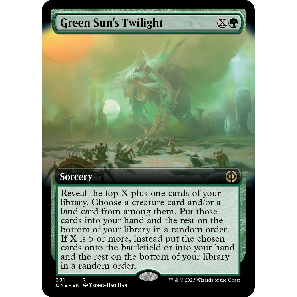 Image for Green Sun's Twilight (Extended Art) (391) (ONE) - Magic: The Gathering