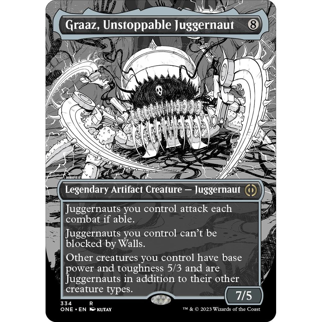 Image for Graaz, Unstoppable Juggernaut (Borderless) (334) (ONE) - Magic: The Gathering
