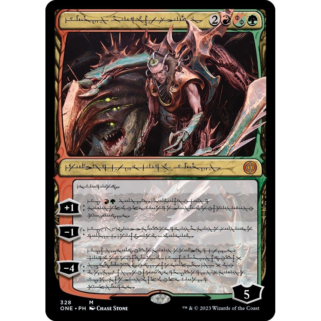 Image for Lukka, Bound to Ruin (Phyrexian) (328) (ONE) - Magic: The Gathering