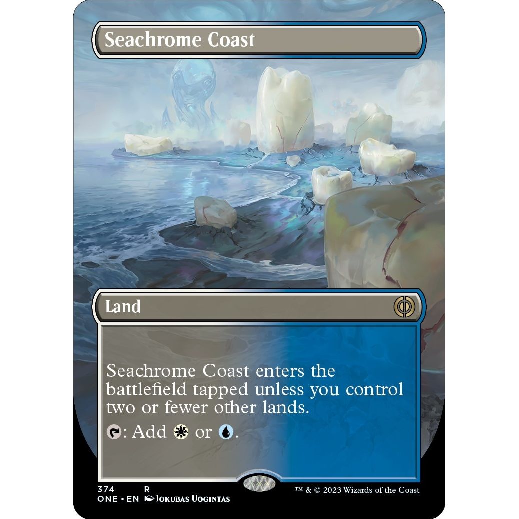 Image for Seachrome Coast (Borderless) (374) (ONE) - Magic: The Gathering