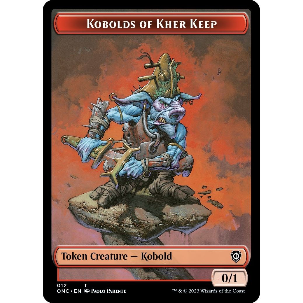 Image for Kobolds of Kher Keep // Dragon Double-Sided Token (12 // 10) (ONC) - Magic: The Gathering