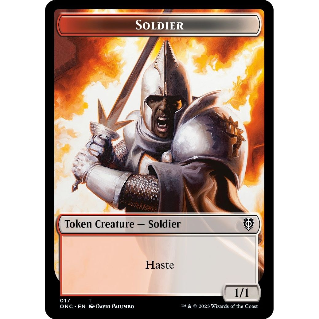 Image for Soldier (017) // Eldrazi Double-Sided Token (17 // 1) (ONC) - Magic: The Gathering