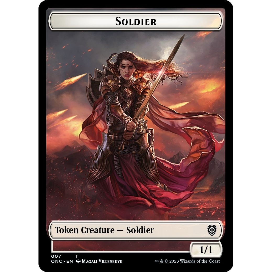 Image for Soldier (007) // Angel (002) Double-Sided Token (7 // 2) (ONC) - Magic: The Gathering