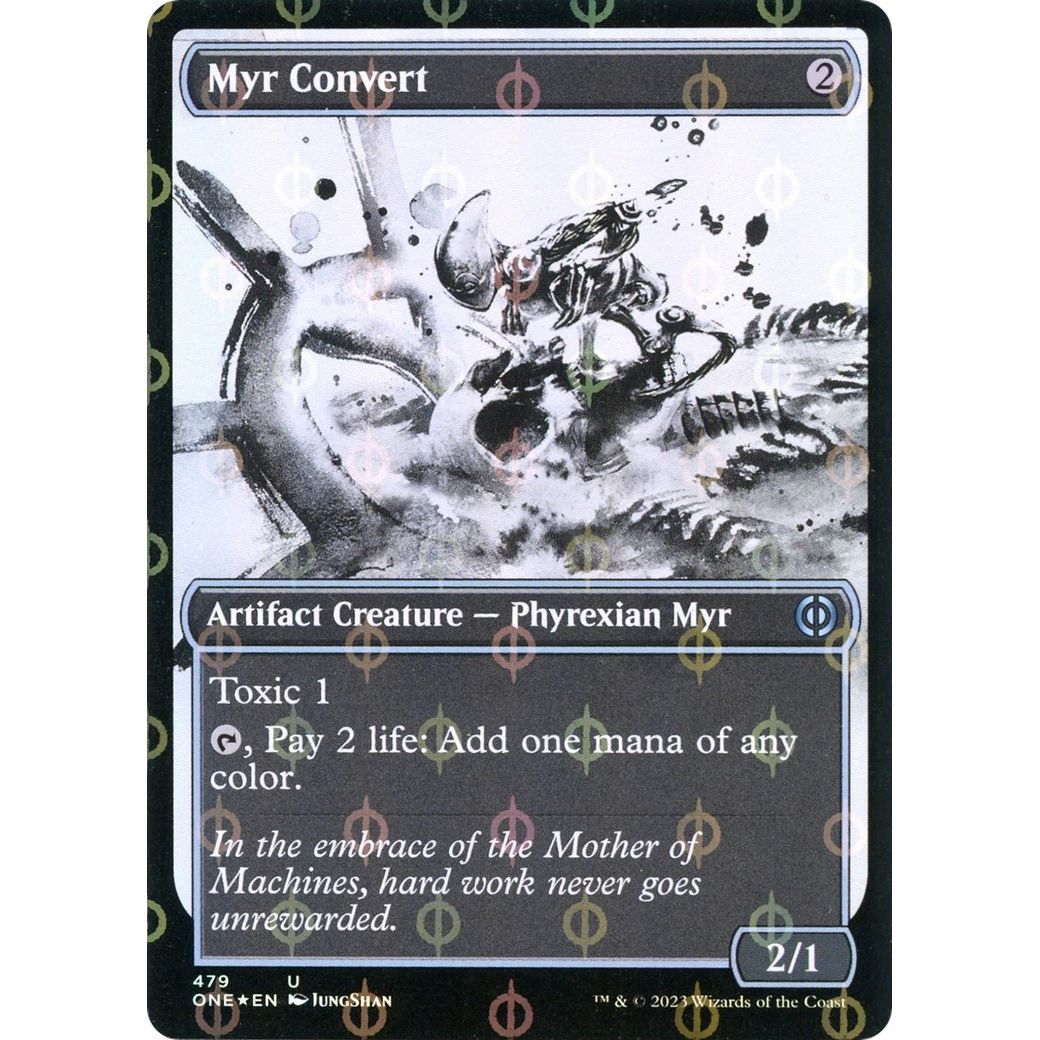 Image for Myr Convert (Showcase) (Step-and-Compleat Foil) (479) (ONE) - Magic: The Gathering