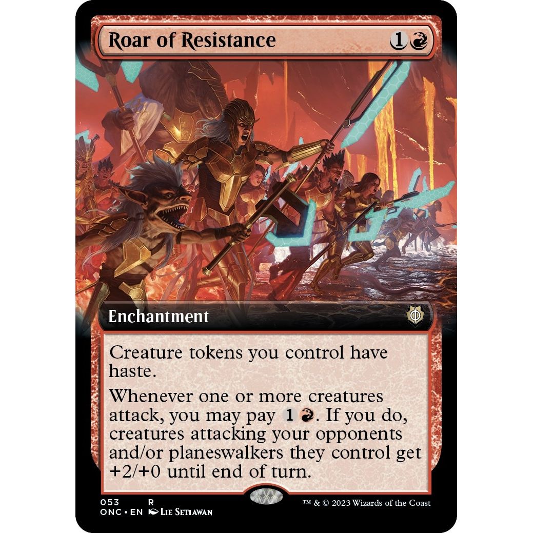 Image for Roar of Resistance (Extended Art) (53) (ONC) - Magic: The Gathering