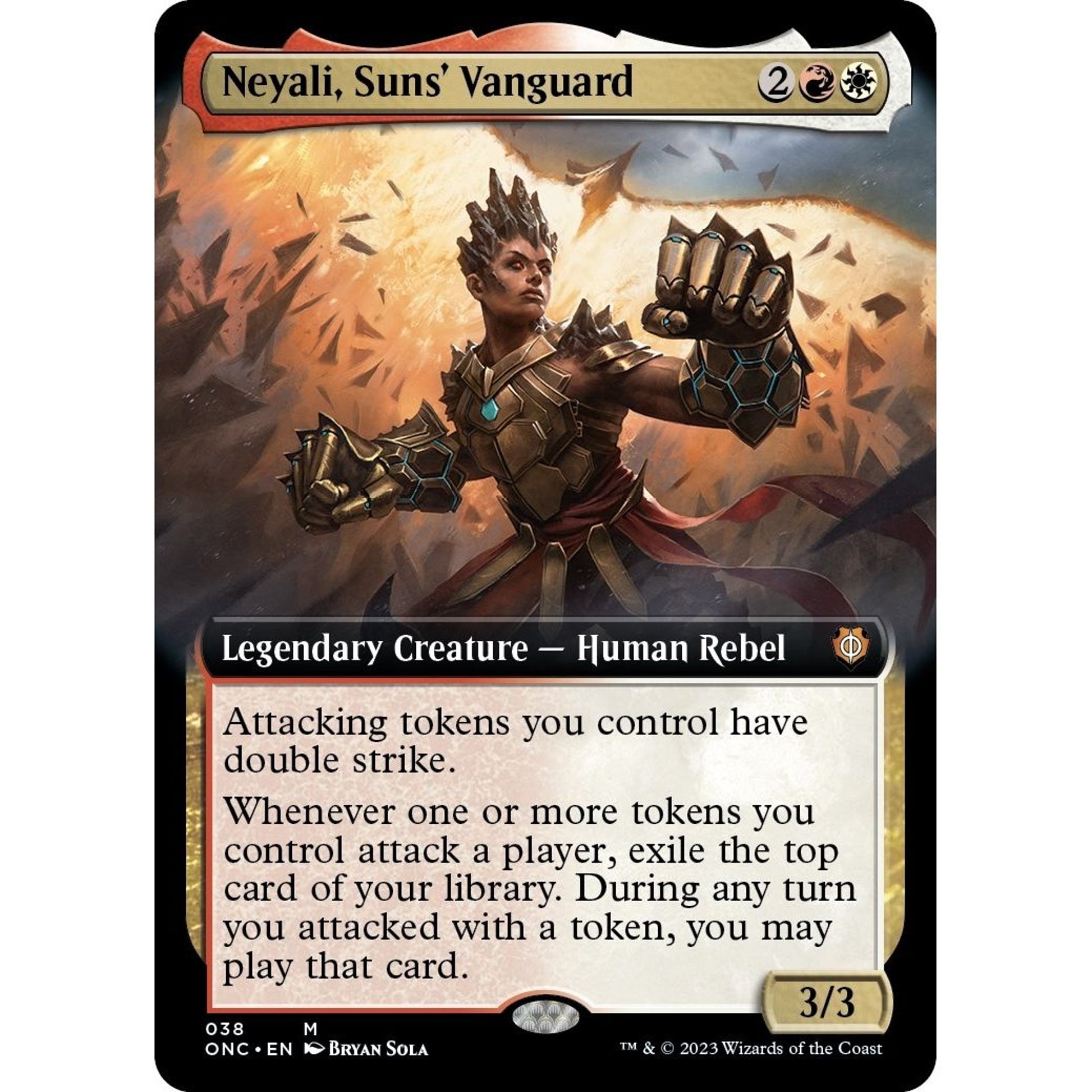 Image for Neyali, Suns' Vanguard (Extended Art) (38) (ONC) - Magic: The Gathering