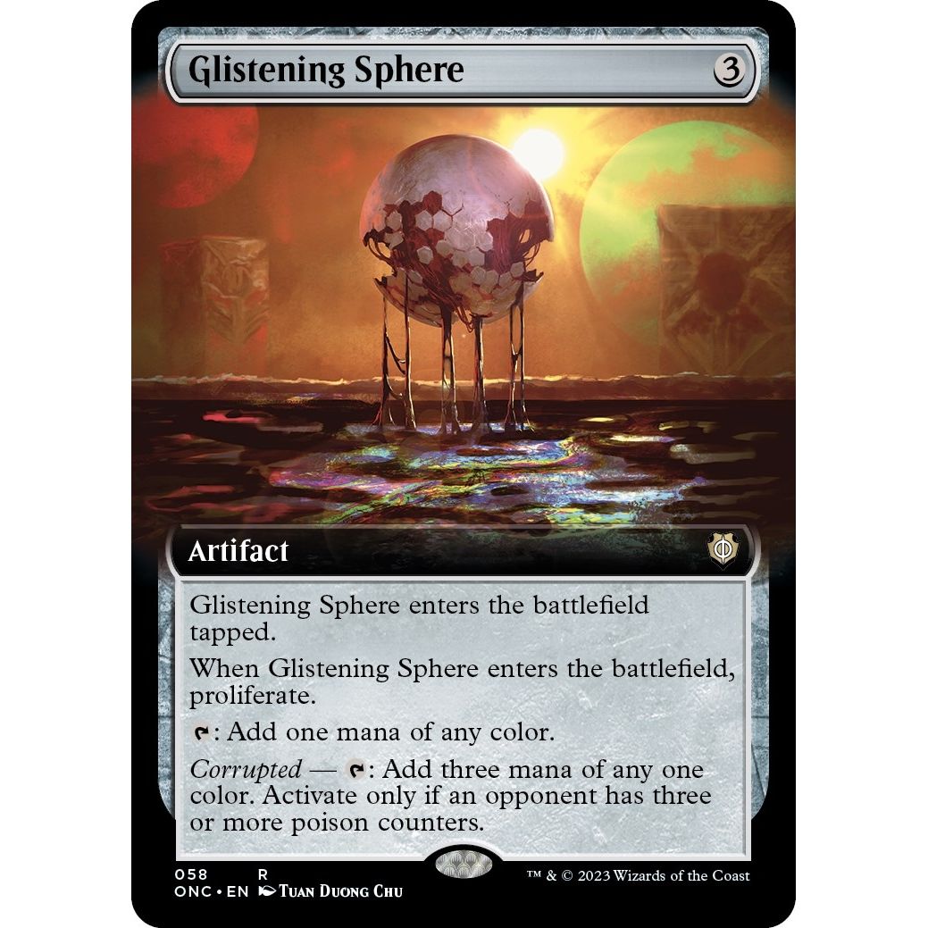 Image for Glistening Sphere (Extended Art) (58) (ONC) - Magic: The Gathering