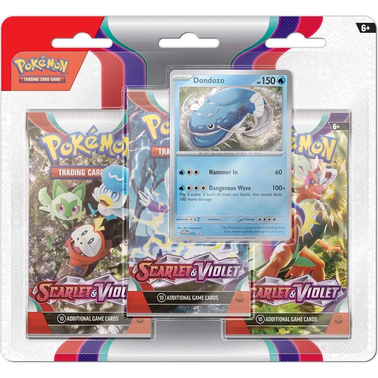 Image for Scarlet & Violet 3 Pack Blister [Dondozo] - Pokemon