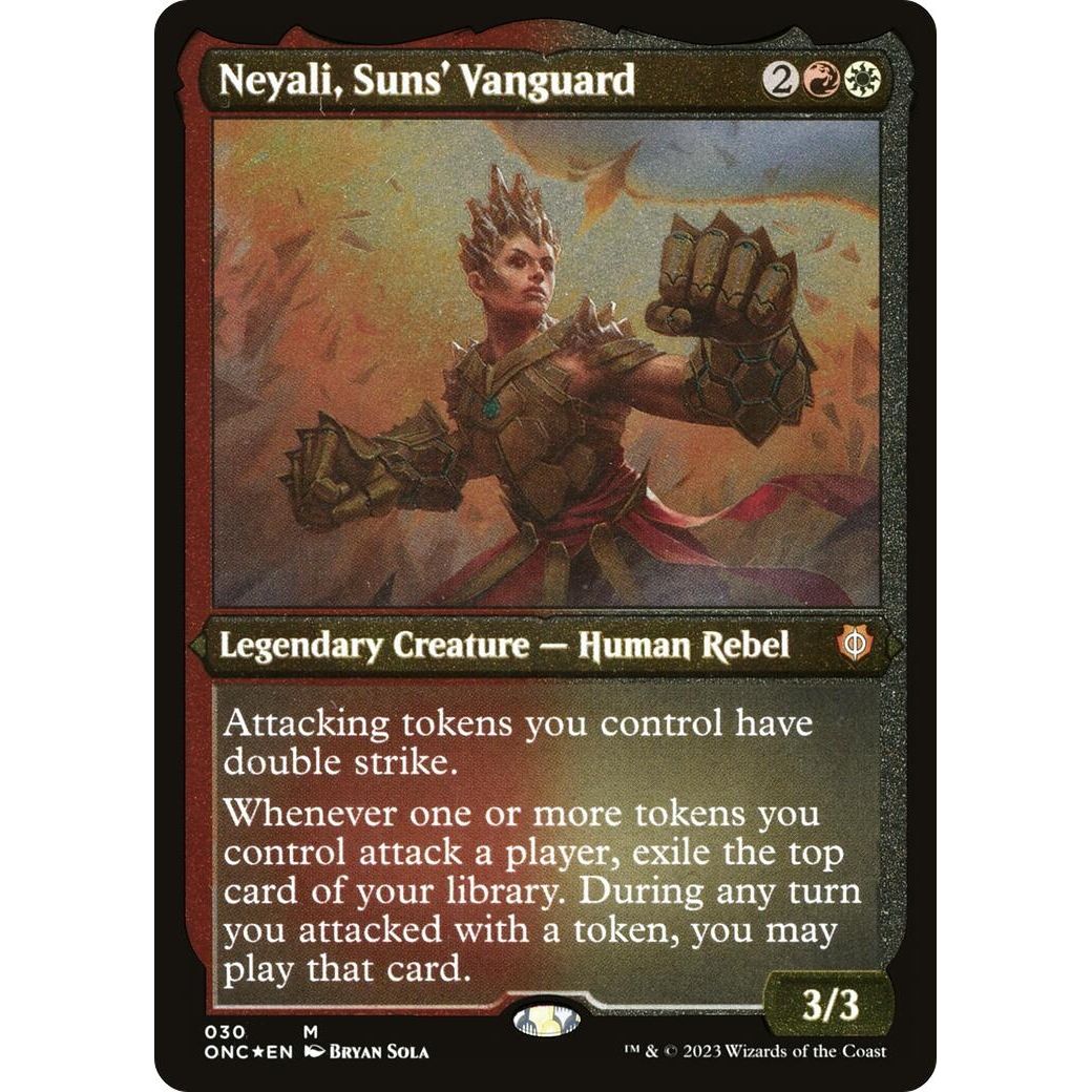 Image for Neyali, Suns' Vanguard (Display Commander) (Foil Etched) - Thick Stock (30) (ONC) - Magic: The Gathering