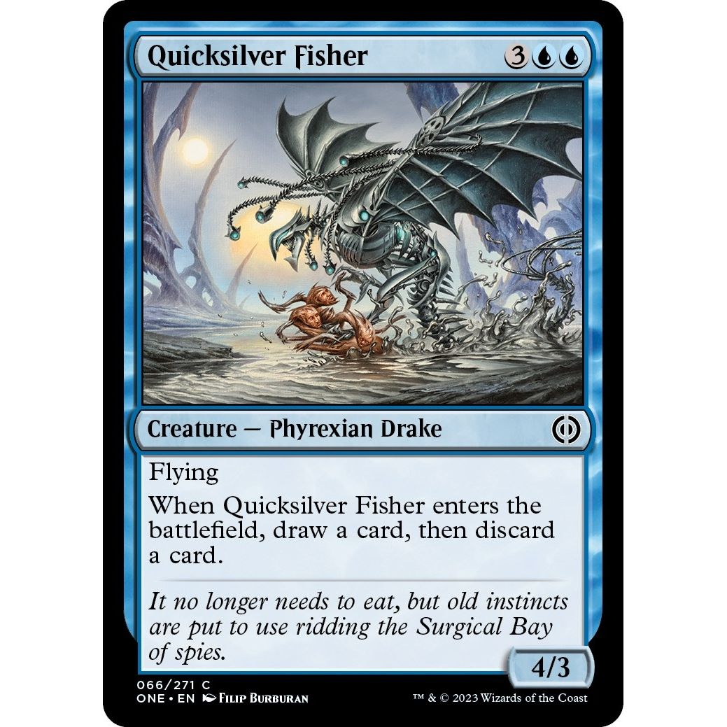 Image for Quicksilver Fisher (66) (ONE) - Magic: The Gathering