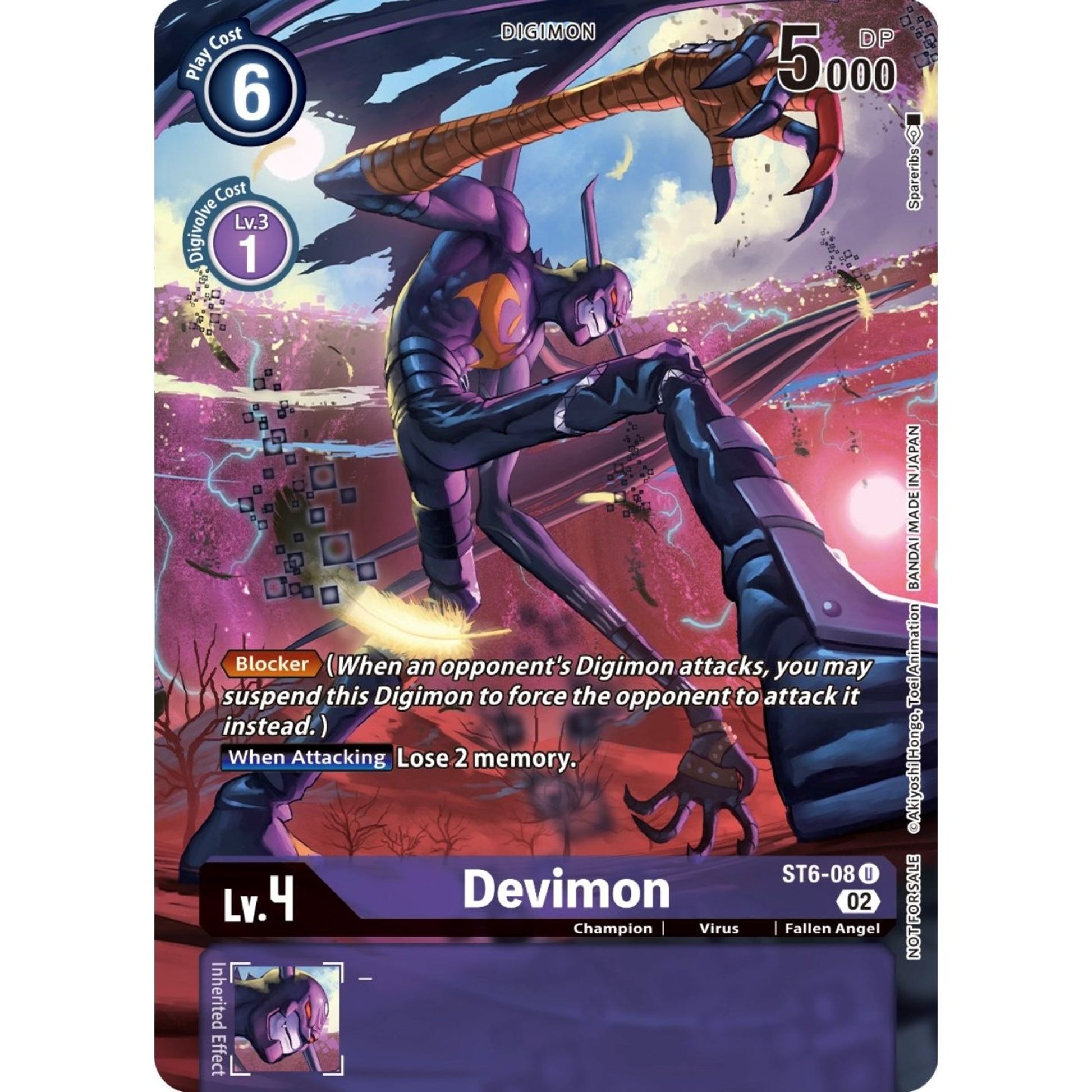 Image for Devimon (Digimon Illustration Competition Pack 2022) (ST6-08 U) (BT11) - Digimon Card Game
