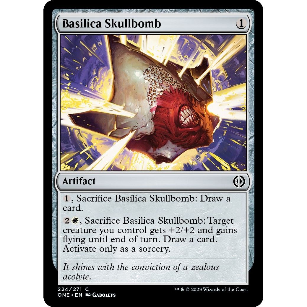 Image for Basilica Skullbomb (224) (ONE) - Magic: The Gathering