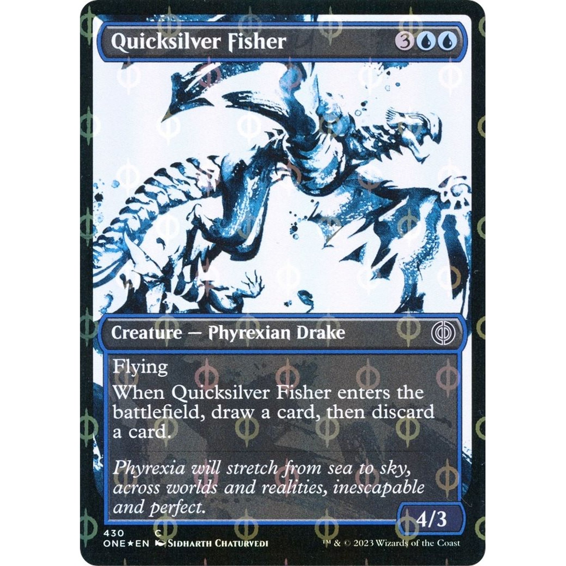Image for Quicksilver Fisher (Showcase) (Step-and-Compleat Foil) (430) (ONE) - Magic: The Gathering