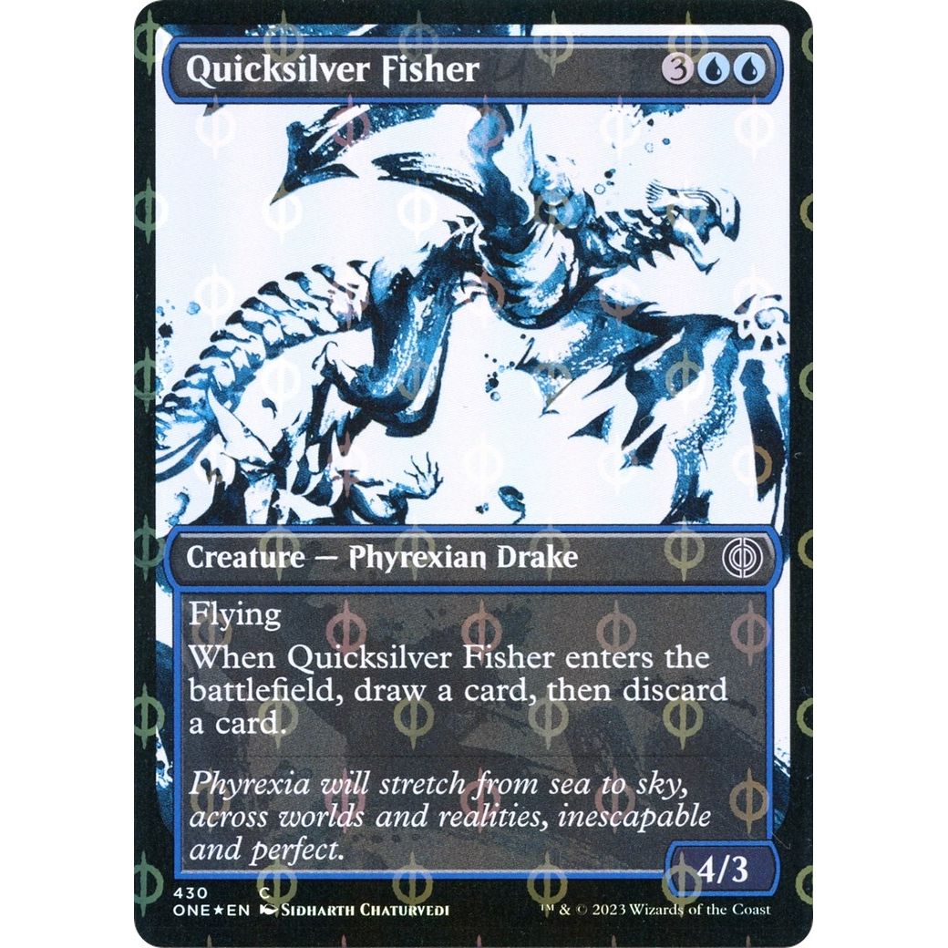 Image for Quicksilver Fisher (Showcase) (Step-and-Compleat Foil) (430) (ONE) - Magic: The Gathering