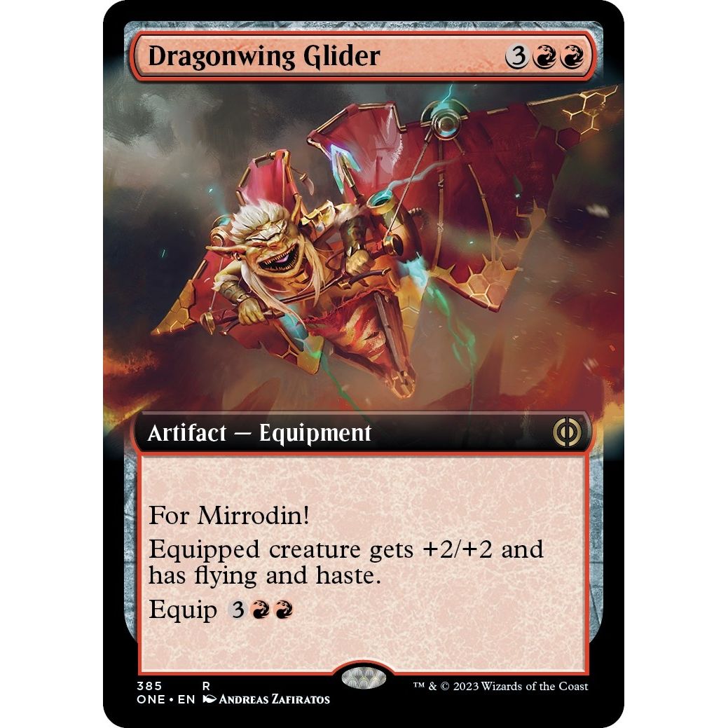 Image for Dragonwing Glider (Extended Art) (385) (ONE) - Magic: The Gathering