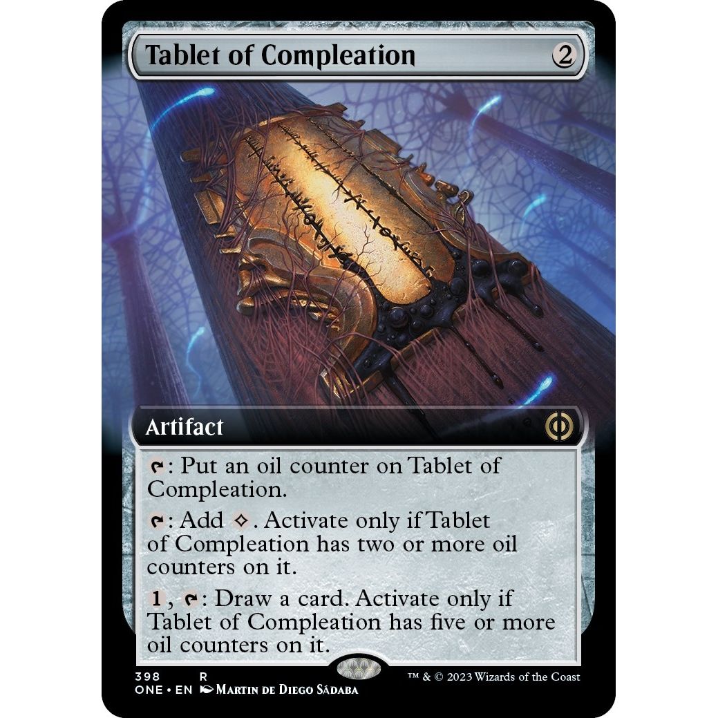 Image for Tablet of Compleation (Extended Art) (398) (ONE) - Magic: The Gathering