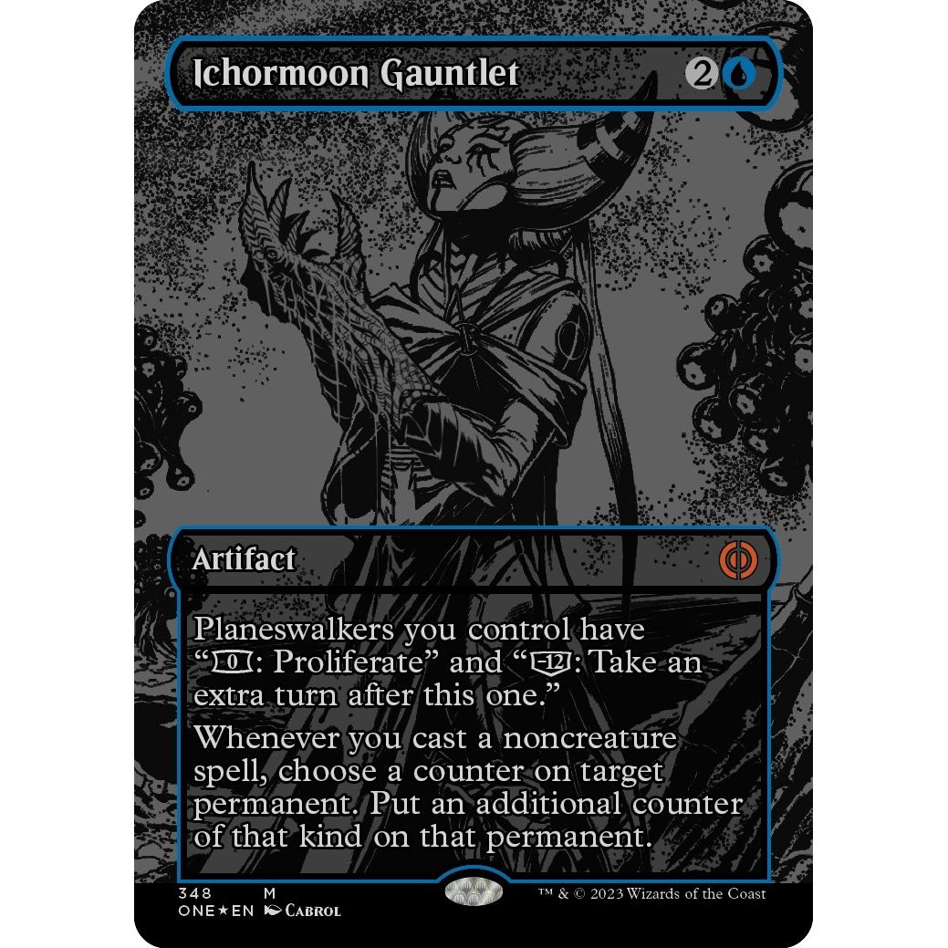 Image for Ichormoon Gauntlet (Oil Slick Raised Foil) (348) (ONE) - Magic: The Gathering
