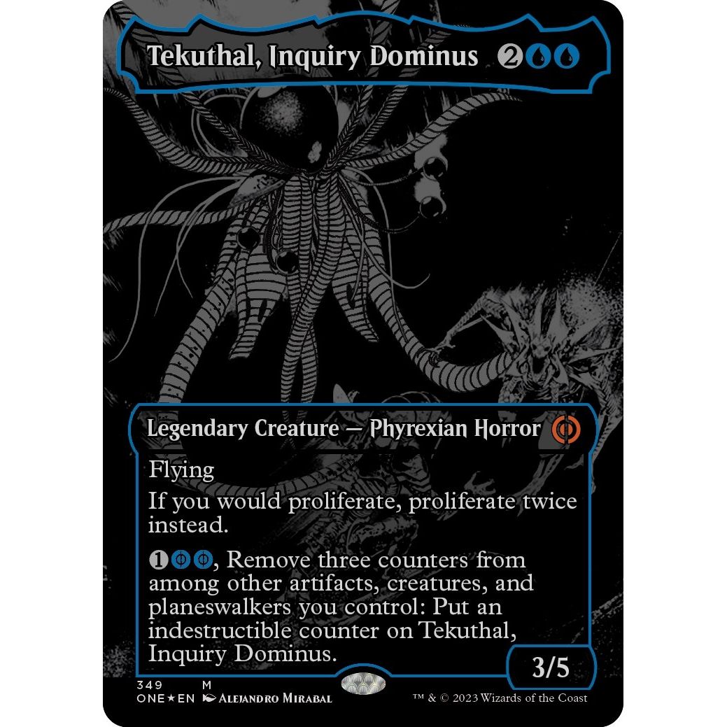 Image for Tekuthal, Inquiry Dominus (Oil Slick Raised Foil) (349) (ONE) - Magic: The Gathering