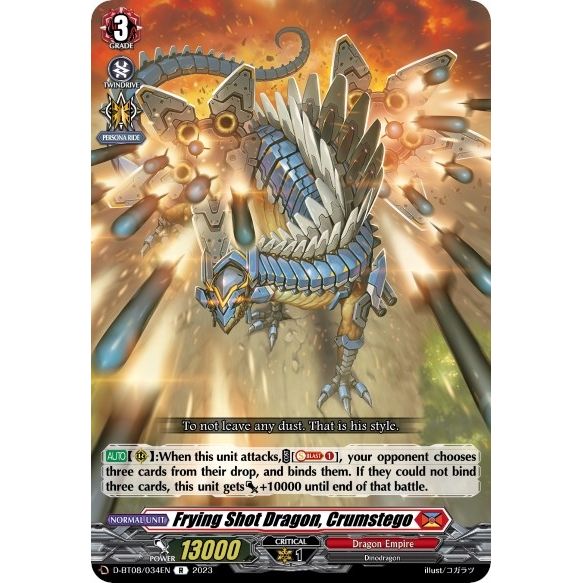 Image for Frying Shot Dragon, Crumstego (D-BT08/034EN) (D-BT08) - Cardfight Vanguard