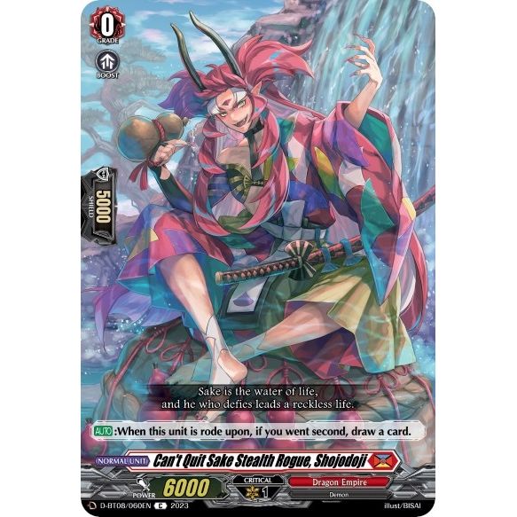 Image for Can't Quit Sake Stealth Rogue, Shojodoji (D-BT08/060EN) (D-BT08) - Cardfight Vanguard