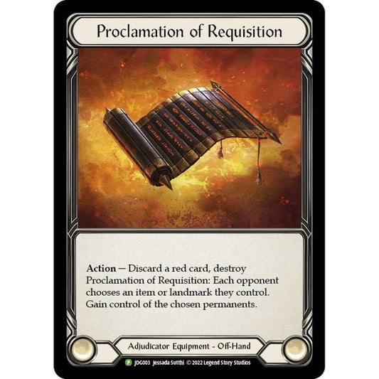 Image for Proclamation of Requisition - JDG003 (JDG003) (PR) - Flesh and Blood TCG