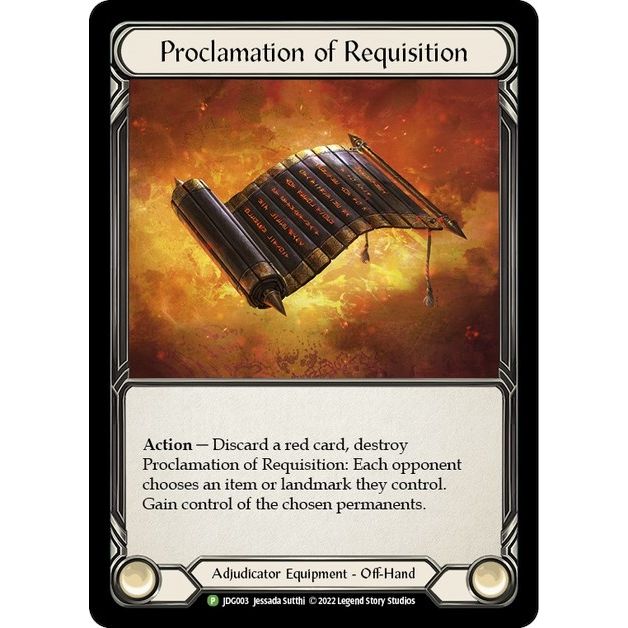 Image for Proclamation of Requisition - JDG003 (JDG003) (PR) - Flesh and Blood TCG