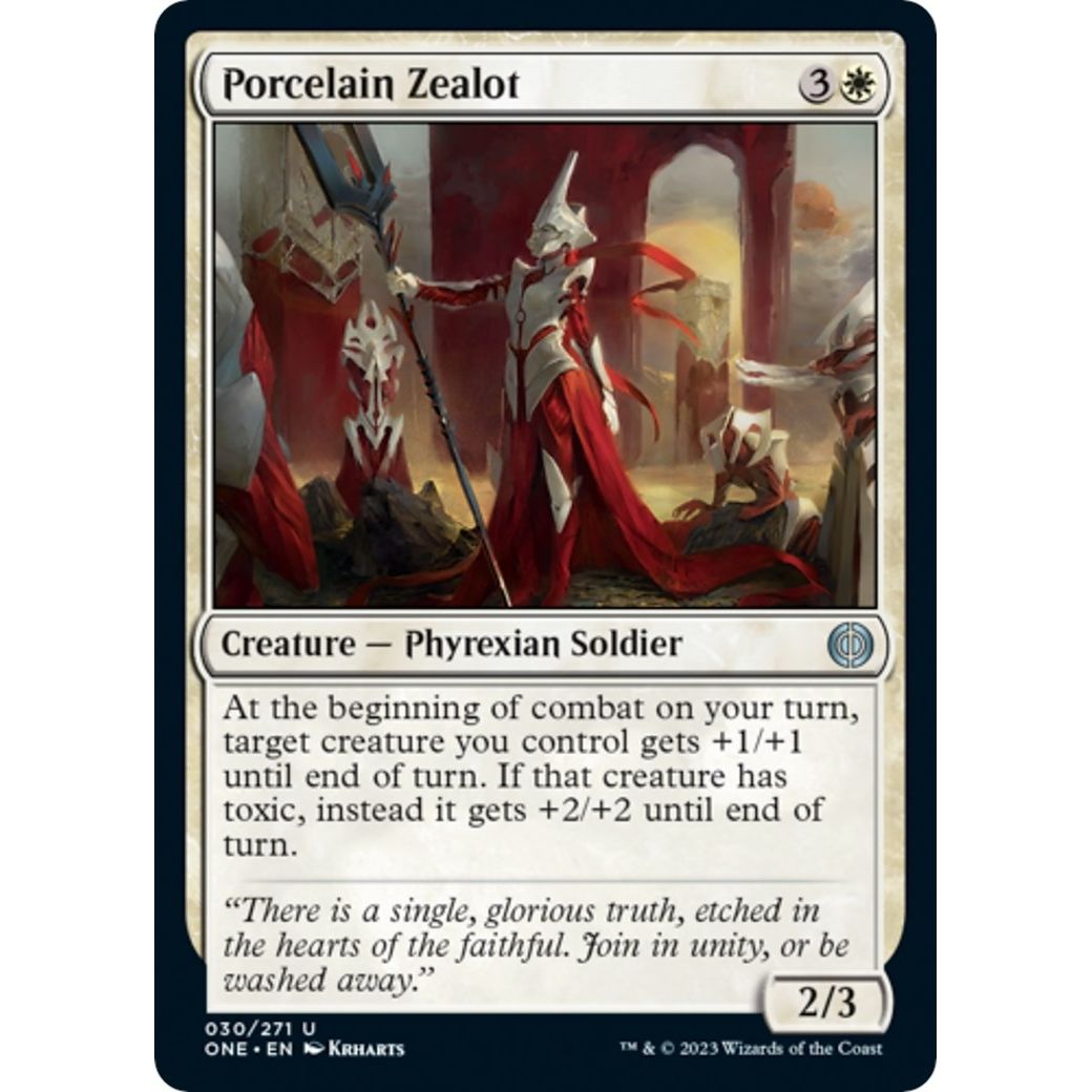 Image for Porcelain Zealot (30) (ONE) - Magic: The Gathering