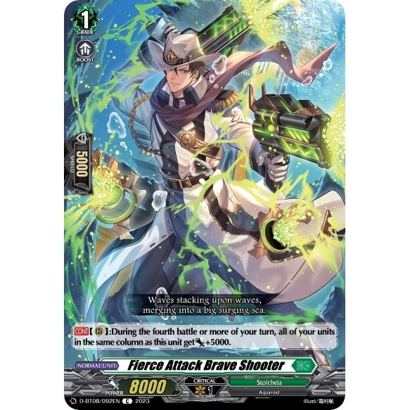 Image for Fierce Attack Brave Shooter (D-BT08/092EN) (D-BT08) - Cardfight Vanguard