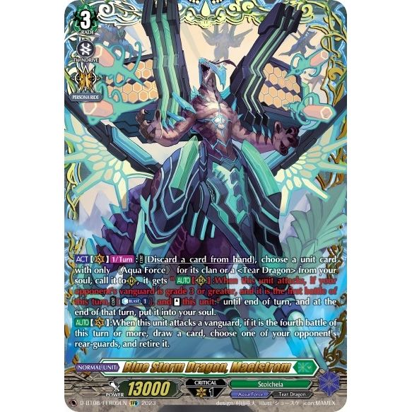 Image for Blue Storm Dragon, Maelstrom (FFR) (D-BT08/FFR09EN) (D-BT08) - Cardfight Vanguard