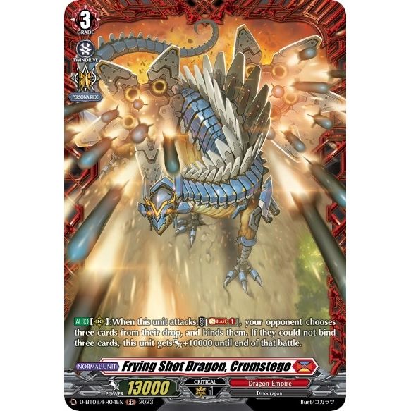 Image for Frying Shot Dragon, Crumstego (FR) (D-BT08/FR04EN) (D-BT08) - Cardfight Vanguard