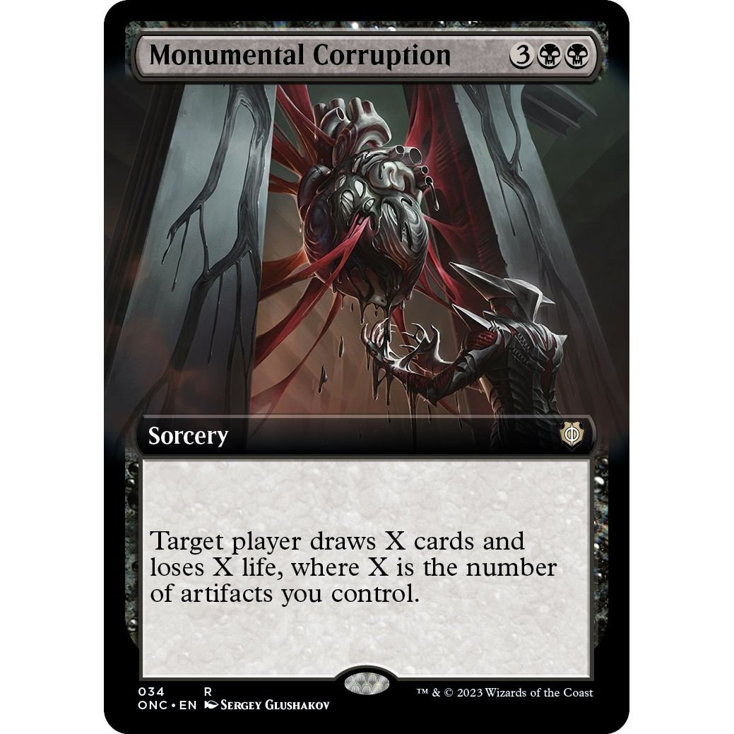 Image for Monumental Corruption (Extended Art) (34) (ONC) - Magic: The Gathering