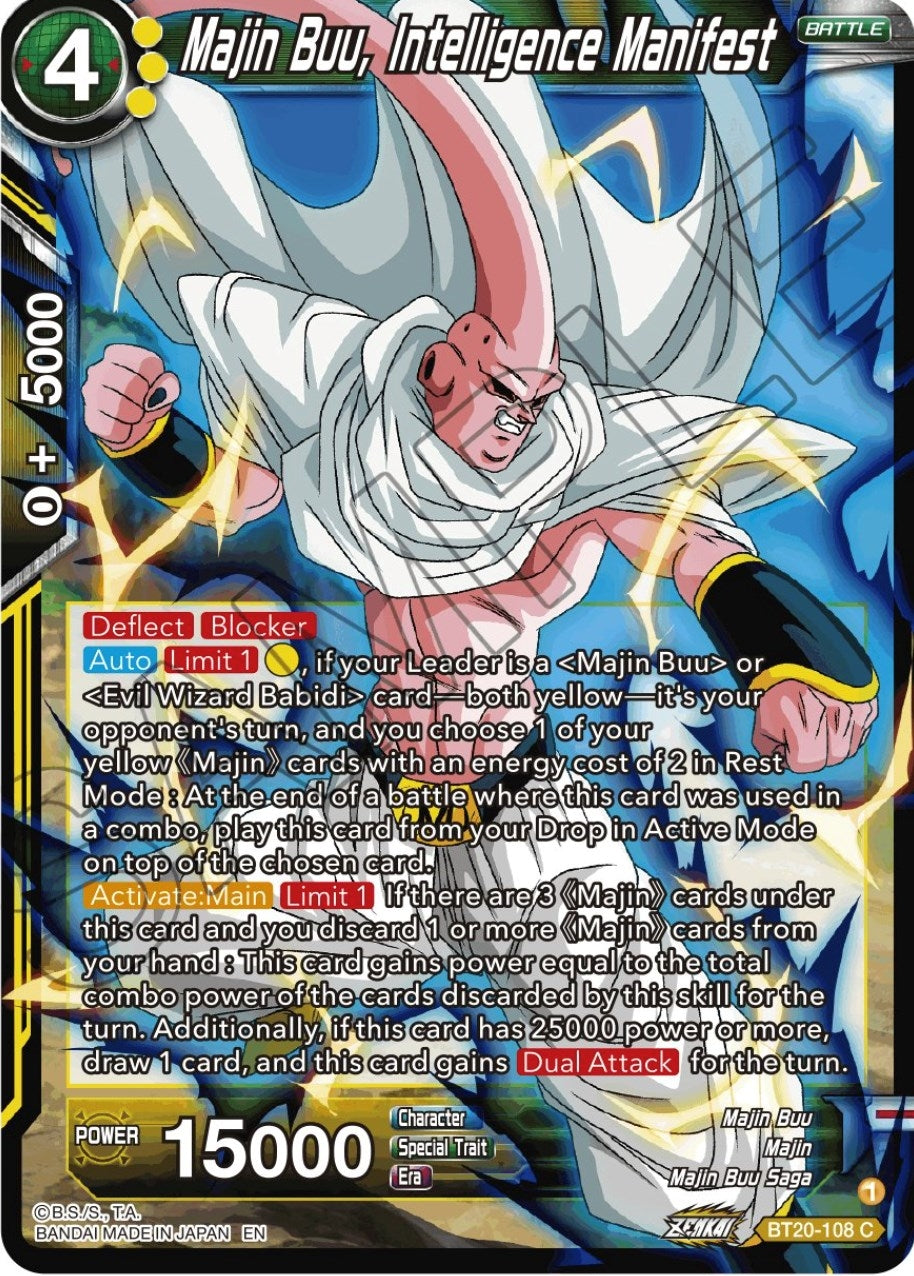 Image for Majin Buu, Intelligence Manifest (BT20-108) (DBS-B20) - Dragon Ball Super: Masters