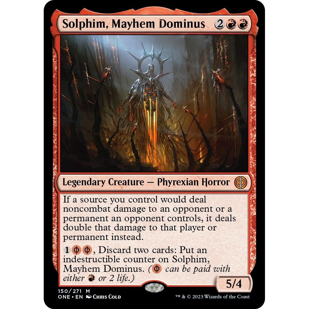 Image for Solphim, Mayhem Dominus (150) (ONE) - Magic: The Gathering