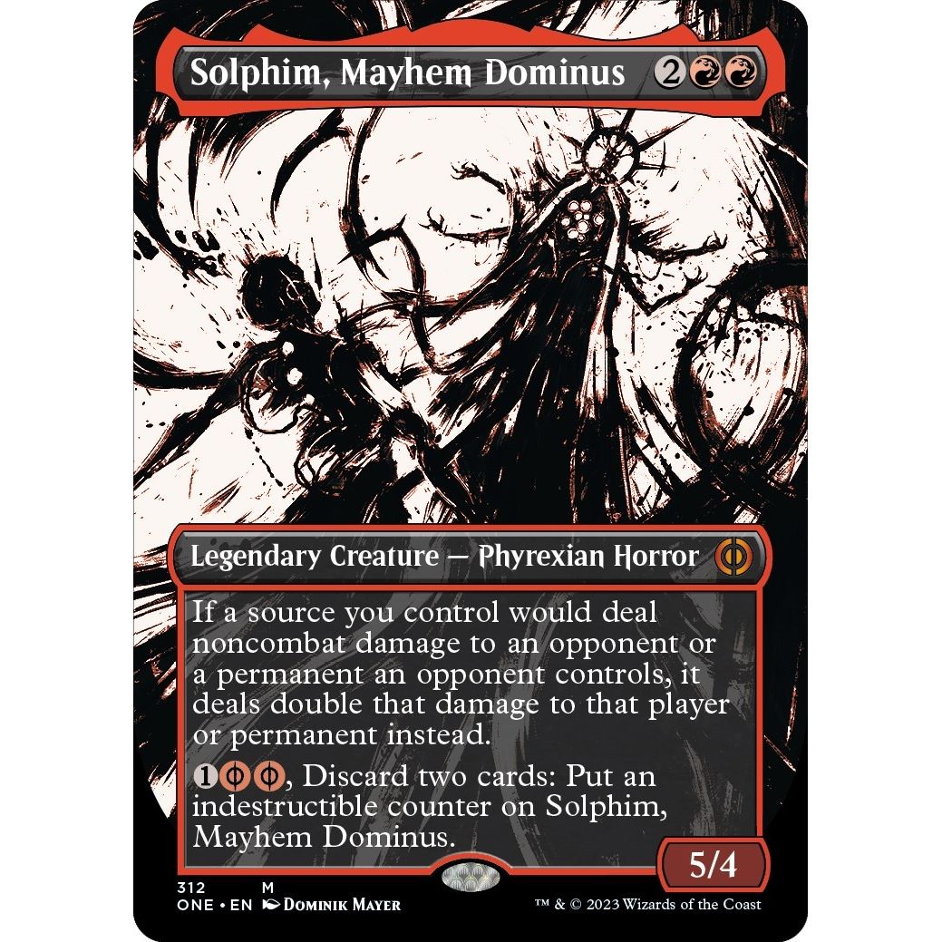 Image for Solphim, Mayhem Dominus (Showcase) (312) (ONE) - Magic: The Gathering