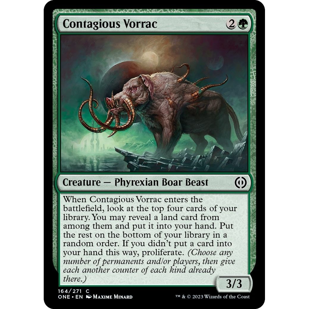 Image for Contagious Vorrac (164) (ONE) - Magic: The Gathering