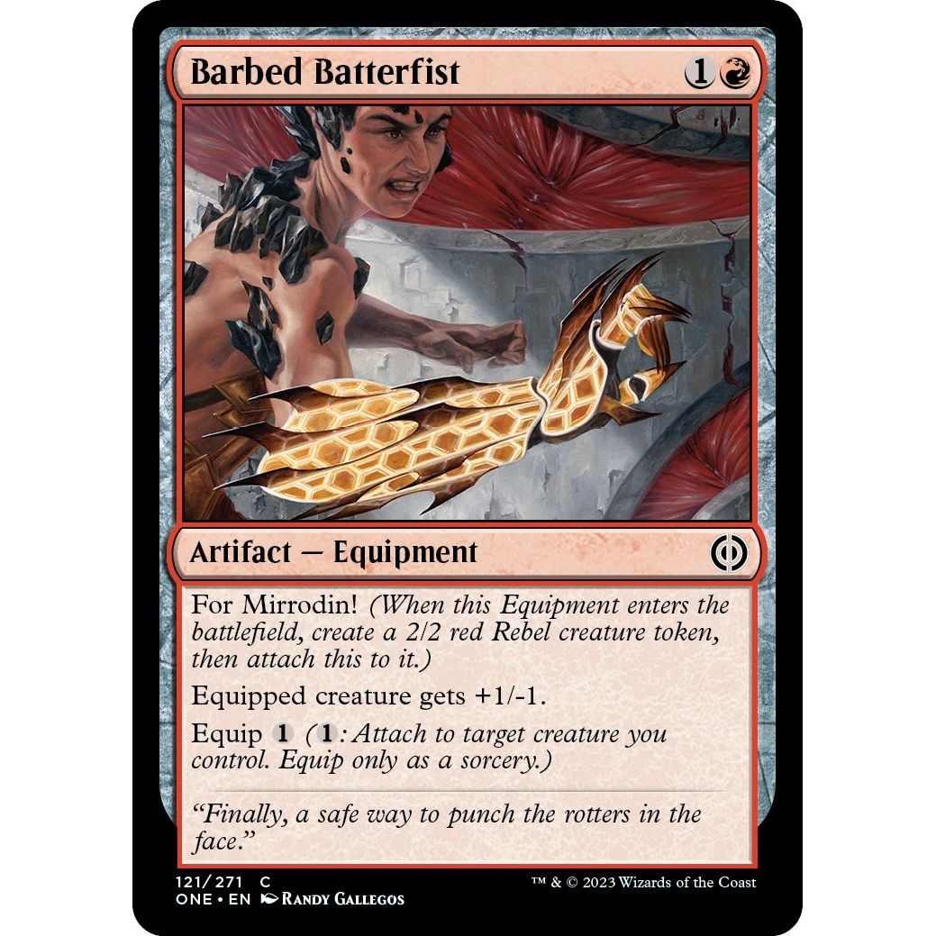 Image for Barbed Batterfist (121) (ONE) - Magic: The Gathering